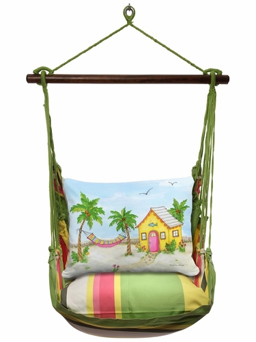 Fresh Lime Cottage by the Sea Hammock Chair Swing Set - Click to enlarge