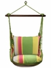 Fresh Lime Fabric Hammock Chair Swing Set