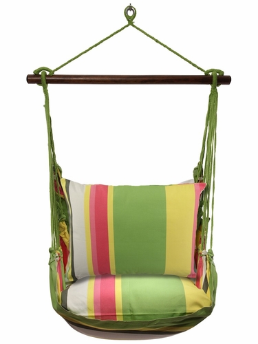 Fresh Lime Fabric Hammock Chair Swing Set - Click to enlarge