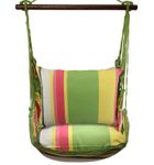 Fresh Lime Fabric Hammock Chair Swing Set