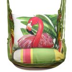 Fresh Lime Flamingo Pink Hammock Chair Swing Set