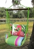 Fresh Lime Pink Flamingo Hammock Chair Swing Set
