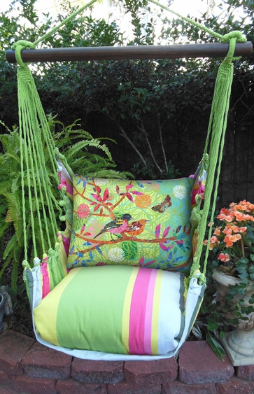 Fresh Lime Prism Garden Hammock Chair Swing Set - Click to enlarge