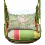 Fresh Lime Sheep and Duck Stack Hammock Chair Swing Set