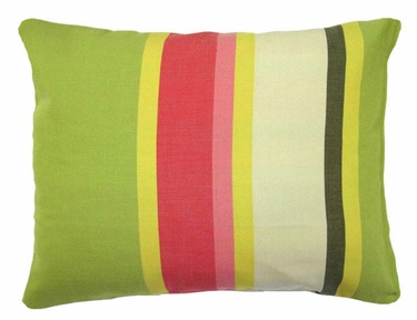 Fresh Lime Stripe Outdoor Pillow - Click to enlarge