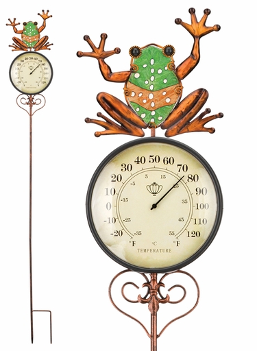 Frog Thermometer Stake - Click to enlarge