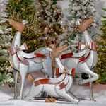 Galvanized Christmas Reindeer (Set of 3)