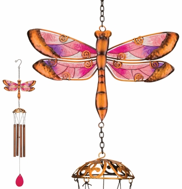 Garden Dragonfly Wind Chimes (Set of 2) - Click to enlarge