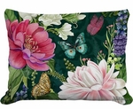 Garden Flowers Mystique Outdoor Pillow