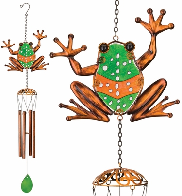 Garden Frog Wind Chimes (Set of 2) - Click to enlarge