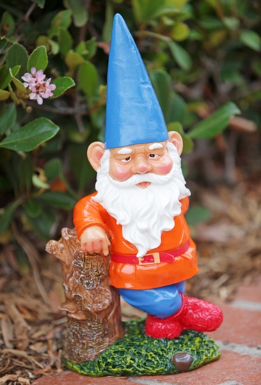 Garden Gnome Hipster - Blue Hat - Click to enlarge