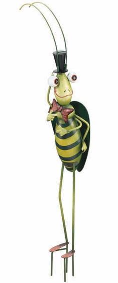 Garden Grasshopper w/Top Hat - Click to enlarge