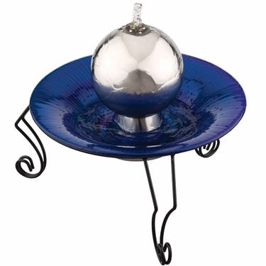 Gazing Ball Tabletop Fountain - Click to enlarge