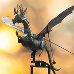 Giant Black Dragon Rocker Stake Giant Black Dragon Rocker Stake