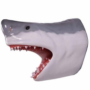 GIANT Great White Shark Head Wall Mount - Click to enlarge