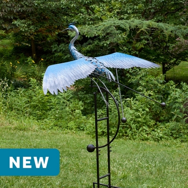 Giant Heron Rocker Stake - Click to enlarge