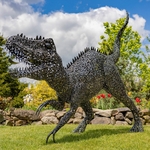 Giant Metal Tyrannosaurus Rex Garden Statue