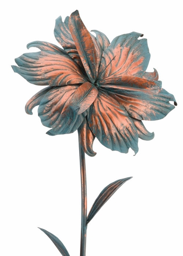Giant Patina Iris Stake - Click to enlarge