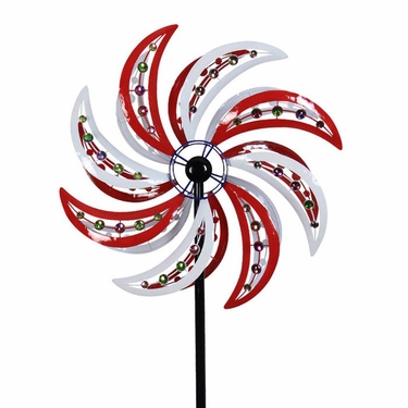 Giant Patriotic Beaded Wind Spinner - Click to enlarge