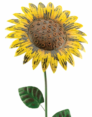 Giant Rustic Yellow Sunflower Stake (Set of 2) - Click to enlarge