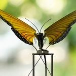 Giant Yellow Butterfly Rocker Stake Giant Yellow Butterfly Rocker Stake
