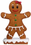 Gingerbread Girl Christmas Statue