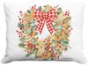 Gingerbread Wreath Outdoor Pillow