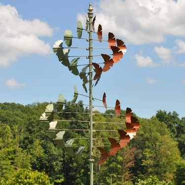 Ginkgo Leaves Wind Spinner - Click to enlarge