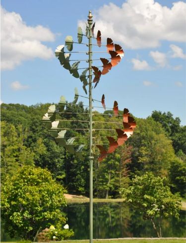 Ginkgo Leaves Wind Spinner - Click to enlarge