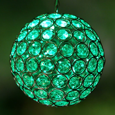 Glam Ball LED Lights - Green - Click to enlarge