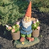 Garden Gnome Holding Buckets