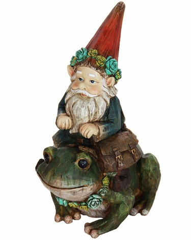 Gnome Riding on Frog - Click to enlarge