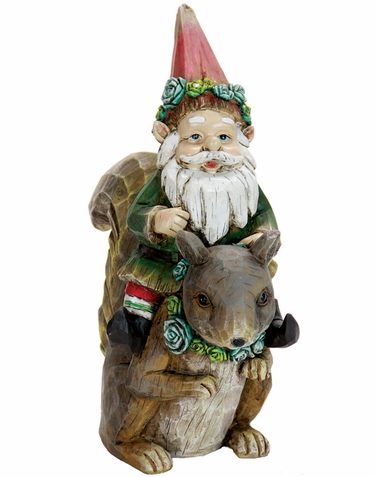 Gnome Riding on Squirrel - Click to enlarge