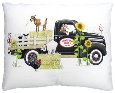 Goat Farm Outdoor Pillow - Click to enlarge