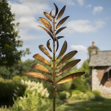 Golden Feather Wind Spinner - Click to enlarge
