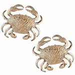 Gold Textured Crab Wall Decor (Set of 2)
