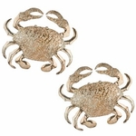 Gold Textured Crab Wall Decor (Set of 2)
