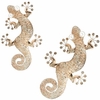 Gold Textured Gecko Wall Decor (Set of 2)