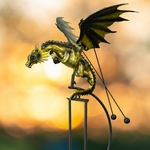 Small Golden Dragon Balance Rocker Stake Small Golden Dragon Balance Rocker Stake
