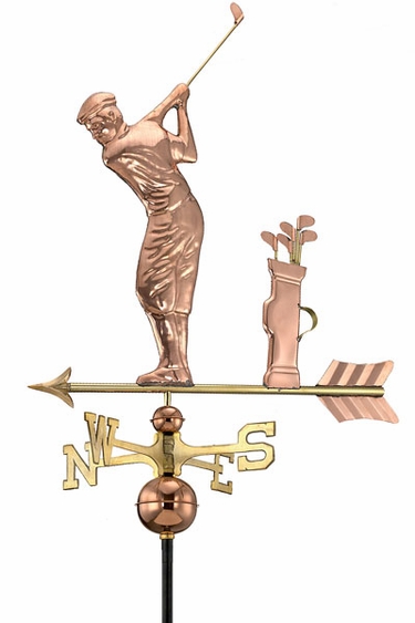 Golfer Weathervane - Click to enlarge