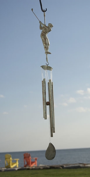 Golfer Wind Chime - Click to enlarge