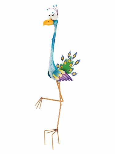 Goofy Peacock Bird Stake - Click to enlarge