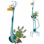 Goofy Peacock Rocker Stake