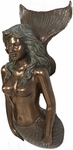 Gorgeous Mermaid 2-Piece Wall Decor - Bronze Verde Finish