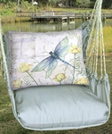 Gray Dragonfly w/Poppies Hammock Chair Swing Set