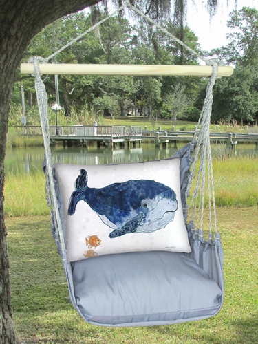 Gray Ocean Whale Hammock Chair Swing Set - Click to enlarge