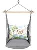 Gray Solid Butterfly Study Hammock Chair Swing Set
