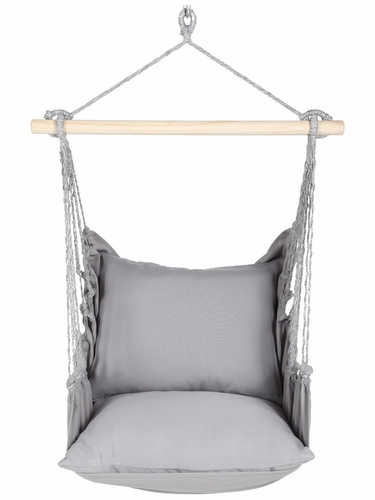 Gray Solid Fabric Hammock Chair Swing Set - Click to enlarge