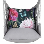Gray Solid Garden Flowers Mystique Hammock Chair Swing Set