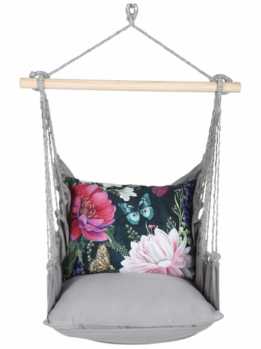 Gray Solid Garden Flowers Mystique Hammock Chair Swing Set - Click to enlarge